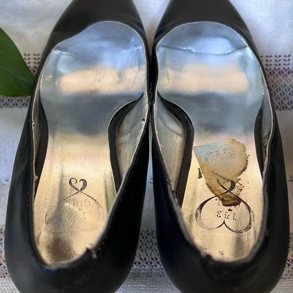 143 Girl Women’s Owanda Closed Pointy Toe Pump Black Slip-On Heels, Size 8 - Picture 15 of 16